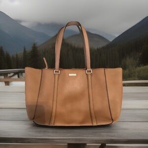 Kate Spade Brown Leather Tote - Brown Leather Newbury Lane Tote
